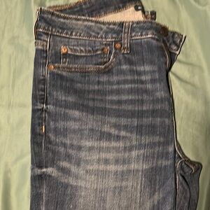 Aeropostale Blue Skinny Jeans with Vintage Wash